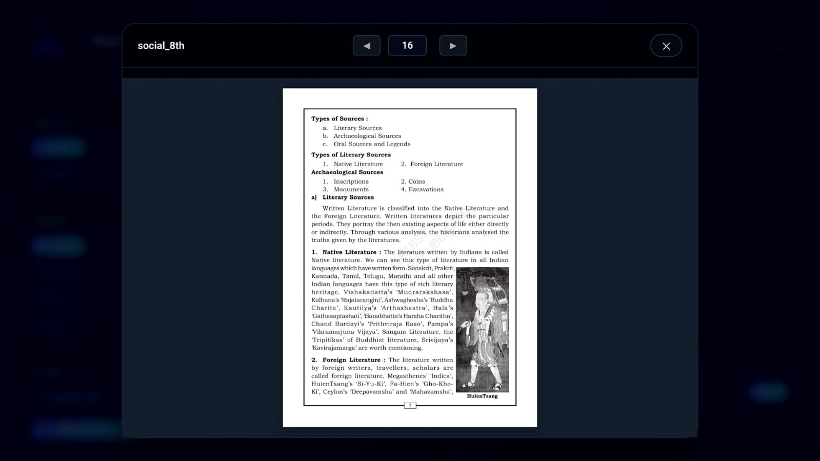 Hue Spark built-in book viewer